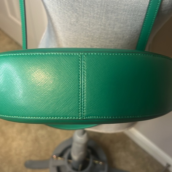 Kate Spade Staci Half Moon Small Shoulder Bag Crossbody Green - Picture 4 of 8